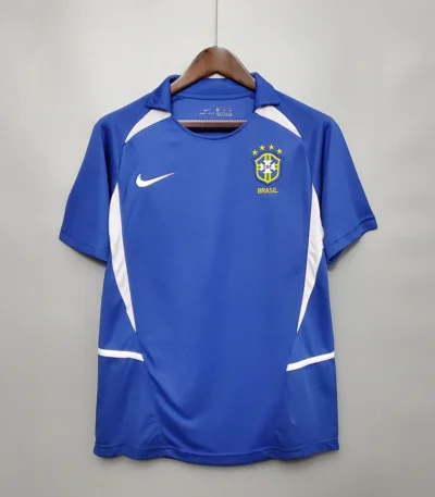 Brazil Away Jersey 2002 Front View