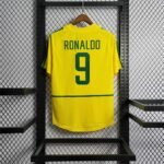 Brazil 2002 World Cup Home Jersey Vintage Design