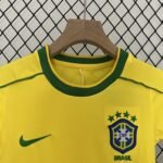 Brazil 1998 kids jersey fabric close-up