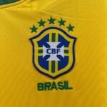 Brazil 2010 home jersey fabric close-up