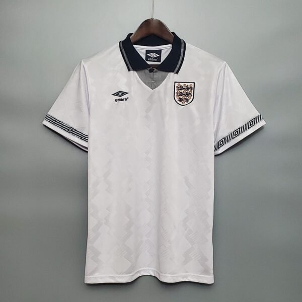 England 1990 home jersey front view