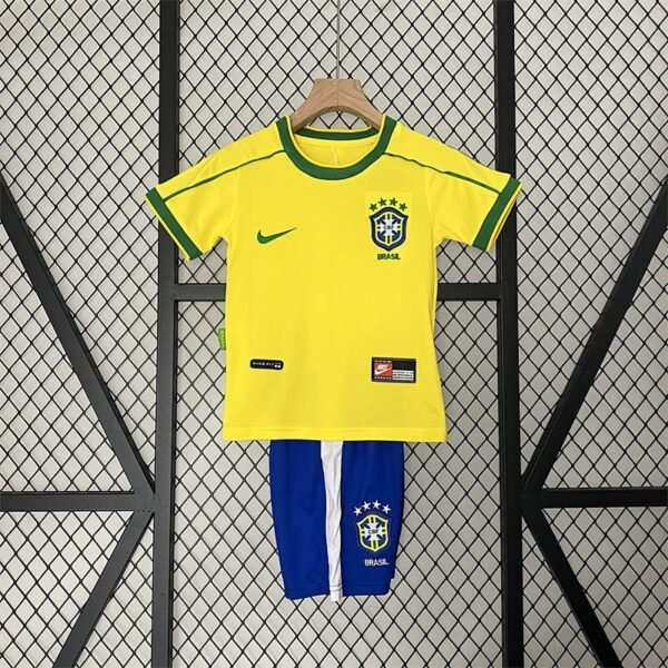 Brazil 1998 kids jersey front view