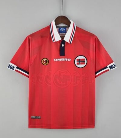 Norway 1998 Home Jersey Retro Vintage Red Football Kit