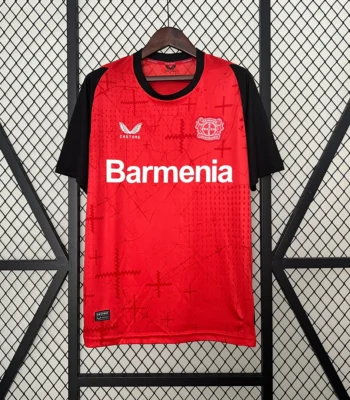Bayer Leverkusen 2024 home jersey red football shirt Bundesliga Leverkusen kit