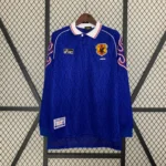 Japan 1998 Home Jersey Long Sleeved retro football shirt
