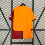 Galatasaray 2024-2025 Home Soccer Jersey in red and yellow, official football shirt with Mauro Icardi and Wilfried Zaha