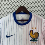 France 2024 Away Jersey white retro football shirt