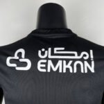 Al Ittihad 2023 home jersey black yellow stripes player edition football shirt