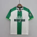 Nigeria 1998 Away Jersey Retro Vintage Football Shirt Green Kit