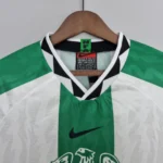 Nigeria 1998 Away Jersey Retro Vintage Football Shirt Green Kit