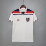 England 1982 Jersey white retro football shirt