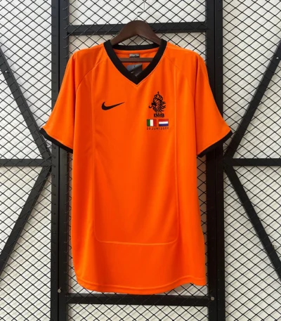Netherlands 2000 Euro home jersey classic orange retro football shirt