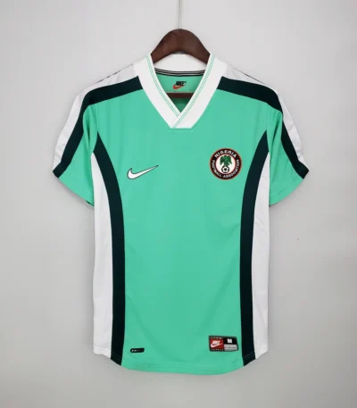 Nigeria 1998 Home Jersey Retro Vintage Football Shirt Green Kit