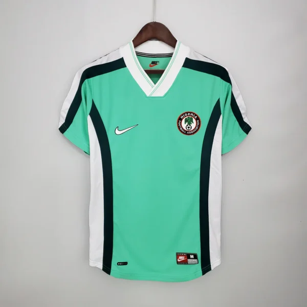 Nigeria 1998 Home Jersey Retro Vintage Football Shirt Green Kit