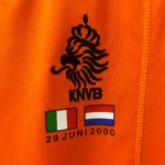 Netherlands 2000 Euro home jersey classic orange retro football shirt