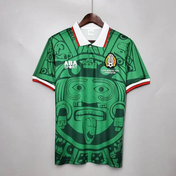 Mexico 1998 home jersey retro football shirt