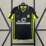 Borussia Dortmund 1996 away jersey neon yellow black vintage football shirt