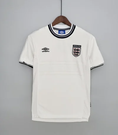 England 2000 Jersey white retro football shirt