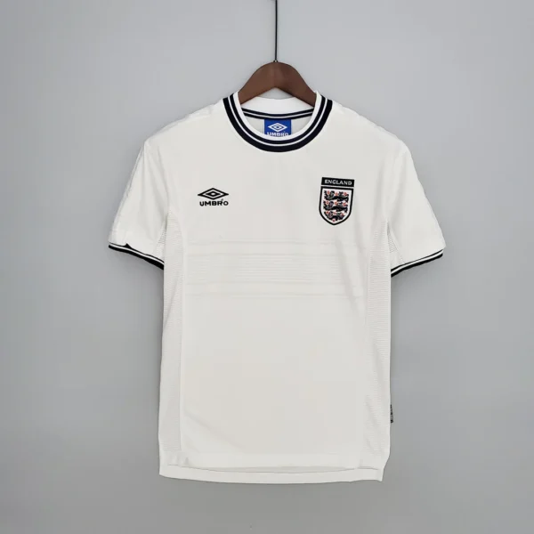 England 2000 Jersey white retro football shirt