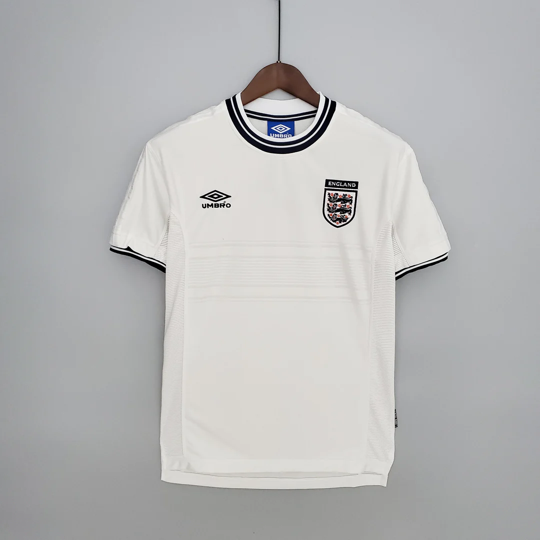 63e50f86 England 2000 Jersey white retro football shirt