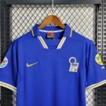 Italy 1996 Home Jersey blue retro football shirt