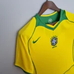 Brazil 2006 Home Retro Soccer Jersey yellow Nike vintage football shirt