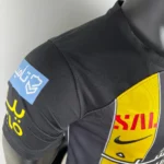 Al Ittihad 2023 home jersey black yellow stripes player edition football shirt