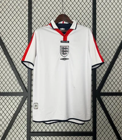 England 2004 Home Jersey white retro football shirt