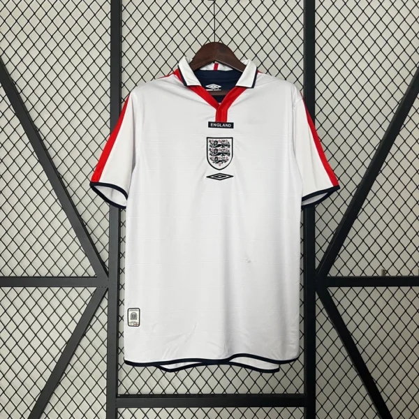 England 2004 Home Jersey white retro football shirt