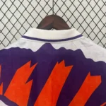 Scotland 1992-1993 Away Jersey white with purple and red geometric pattern Scotland national team football shirt