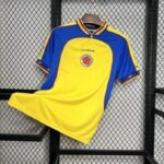 Colombia 2001 Jersey yellow retro football shirt
