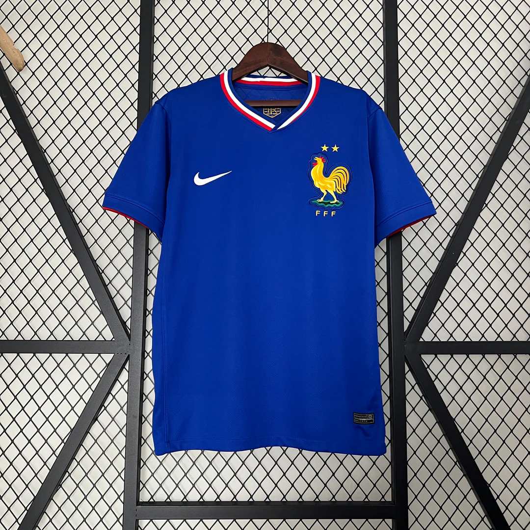 91b9f88f France 2024 Home Jersey blue retro football shirt