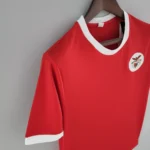 Benfica 1973 home jersey red white vintage Portugal football shirt