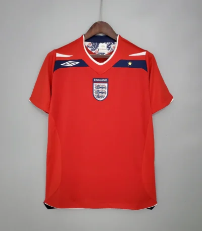 England 2008-2009 Away Jersey navy retro football shirt