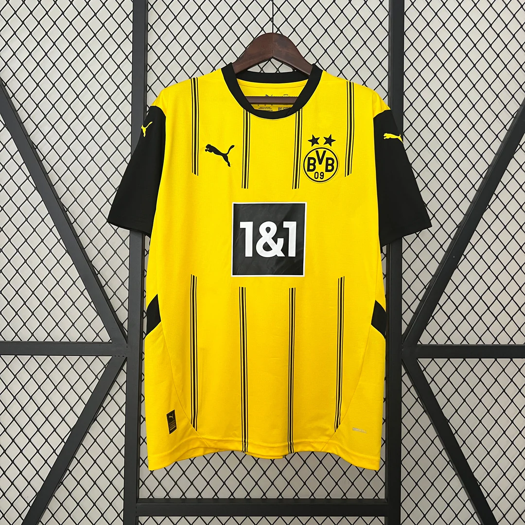 992c69e0 (1) Borussia Dortmund 2024 home jersey yellow black vintage football shirt