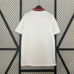 Turkey 1996 away jersey white vintage Turkey football shirt red chest band