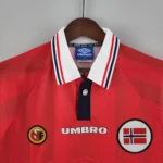Norway 1998 Home Jersey Retro Vintage Red Football Kit
