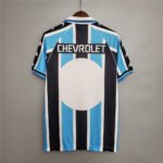 Gremio 1999-2000 home retro soccer jersey blue black white striped vintage Grêmio football shirt