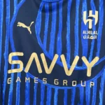 Al Hilal 2025 home jersey blue and gold Al Hilal football shirt