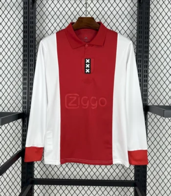 Ajax 125 year anniversary jersey red white Ajax football shirt Amsterdam crosses