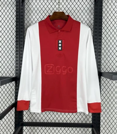 Ajax 125 year anniversary jersey red white Ajax football shirt Amsterdam crosses