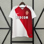 AS Monaco 2016-2017 home jersey red white diagonal vintage Monaco football shirt