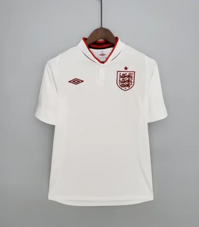 England 2012 Home Jersey white retro football shirt
