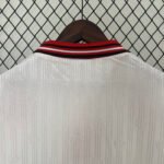 Turkey 1996 away jersey white vintage Turkey football shirt red chest band