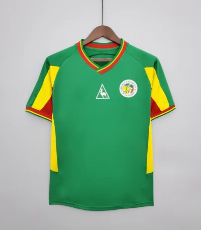 Senegal 2002 home jersey green vintage Senegal football shirt