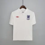 England 2010 Home Jersey white retro football shirt