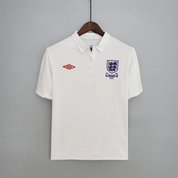 England 2010 Home Jersey white retro football shirt